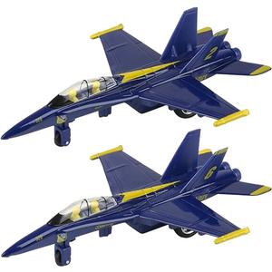 ArtCreativity Diecast F-18 Blue Angel Jets with Pullback Mechanism, 2 pcs, 6.75 inches Diecast Metal Jet Plane Fighter Toys for Boys, Air Force Military Cake Decorations, Aviation Party Favors ArtCreativity Diecast F-18 Blue Angel Jets with Pullback Mechanism, 2 pcs, 6.75 inches Diecast Metal Jet Plane Fighter Toys for Boys, Air Force Military Cake Decorations, Aviation Party Favors