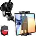 OHLPRO Tablet Holder for Car Dashboard & Windshield, Long Arm Suction Cup Tablet Mount Fits 5-17" iPad Pro/Air/Mini, Stable iPad Car Mount for Truck/SUV/Semi, Ideal Tech Gift for Drivers & Traveler
