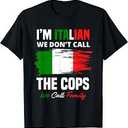 I'm Italian Family Mafia Funny Italy Italian T-Shirt(XL)