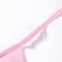 AUROLA Influence Adjustable Strappy Sports Bras for Women,Low Support Seamless Backless Padded Straps Impact Yoga Gym Bra (Pink, S)