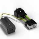 Dongar Dashcam Power Adapter (16-pin Type A) for Ford Vehicles. Compatible with Select Bronco, F150 and More. Built-in USB Power Source, Connects to Rearview Mirror, Easy to Install