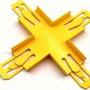 Cross Shape Racetrack Connectors Compatible with Hot Wheels  Easily Connect & Expand Your for Hot Wheels World, Perfect for Track Building Fun (1 Pack)