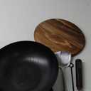 ula)12.5 Inch Carbon Steel Wok For Electric, Induction and Gas Stoves (Lid, Spat