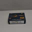 BRRRRT 1/64 Full Proportional RC Forklift Toy,8 Channel 2 Mode Mini Remote Control Forklift Truck with Flatbed Tow Truck,2 in 1 Transformable Lift Fork & Hook with Rechargeable Battery for 4+ Kids