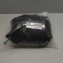 N&Y HOME Waffle Weave Shower Curtain with Snap-in Fabric Liner & 12 Black Hooks Set - Hotel Style, Water-Repellent & Washable, Mesh Top Window - 71x72, Black