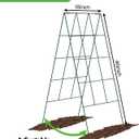 Foldable Cucumber Trellis - 2 Pack, A-Frame Garden Trellis 46" L x 18" W, Steel Climbing Plants Support Raised Bed Trellis with Twist Ties & Plant Bags for Climbing Plants Outdoor