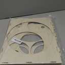 Worown 11 Holes Collapsible Wood Balloon Sizer Box Cube, Balloons Size Measurement Tool Wooden for Party Decorations (2-10 Inch) (Natural)