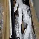 HOOBRO Dog Crate Furniture, 36.6" Heavy Duty Dog Kennel with Sliding Barn Door, Wooden Dog Cage Indoor, Decorative Side End Table for Small/Medium Dogs, Rustic Brown and Black FG162GW03G1