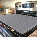 Stove Top Cover for Electric Stove - Silicone Stove Mat for Glass Top, Glass Cooktop Protector, XL Dish Drying Mats For Kitchen,Oven Covers for Electric Stove (Gray,39 x 26)
