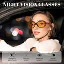 Wzerry Vintage Polarized Sunglasses for Women Trendy UV400 Havana Wrap-Around Shades for Driving