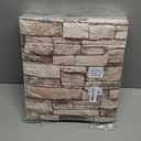 10PCS 3D Wall Panels Peel and Stick Foam 3D Brick Wallpaper Peel and Stick Faux Stone Wall Panel Self-Adhesive Wallpaper (10PCS, Rock Color)