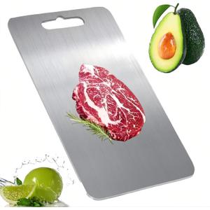 Titanium Cutting Board For Kitchen - 100% Pure Titanium Cutting Boardsand suitable for home kitchen cooking,Durable. ((12inX9in))