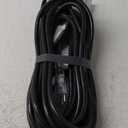 50Ft 12/3 Outdoor Extension Cord with 3-Outlets, Heavy Duty 12 Gauge 3 Prong Extension Cord Waterproof with Lighted end, 15A 12AWG 1875W SJTW, ETL Listed - Great for Garage, Garden and Home, Black