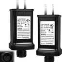 2 PCS Replacement Yard Inflatable Adapter,12V 1.5A Class 2 Power Supply, Low Voltage Transformer US Plug for Halloween/Thanksgiving/Christmas Inflatables