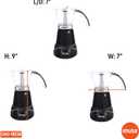 IMUSA 6 or 3 Cup Electric Espresso Maker Black Coffee Machine for Cuban Coffee, Moka and Espresso Drinks