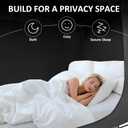 YAVIL Bed Tent Bed Canopy Twin Size, Portable Sleeping Tents Dream Tents Indoor for Kids and Adult, Blackout 93% Breathable Privacy Space on Bed with Three Doors (Mattress Not Included)