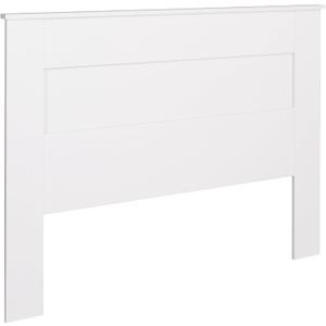 Prepac Stylish Flat Wood Panel Headboard for Queen Size Beds, Simplistic Wooden Queen Headboard 2.25" D x 64.5" W x 48" H, White, WHFQ-1301-1
