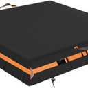 Square Sandbox Cover, Made 600D Heavy Duty for Children's Sandbox Protection Kids Outdoor Sand Boxes Sandpit,with Two Reflective Handles,7.7 Metre Drawstring and snap73.6" L x 73.6" W x 8" H