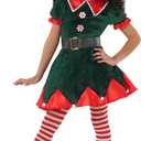 Morph Elf Costume For Girls, Girls Christmas Elf Costume, Girls Christmas Elf Dress, Christmas Elf Costume Kids, Festive Elf 3-4 Years