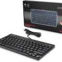 Perixx PERIBOARD-426 Wired Mini Low Profile Keyboard (Wired USB), US English Layout (11665)