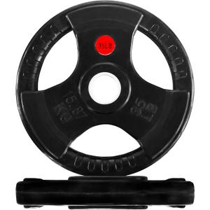 Fitvids Olympic Cast Iron 2-Inch Weight Plate for Strength Training & Weightlifting Home Gym, 35 lbs, Pack of 2