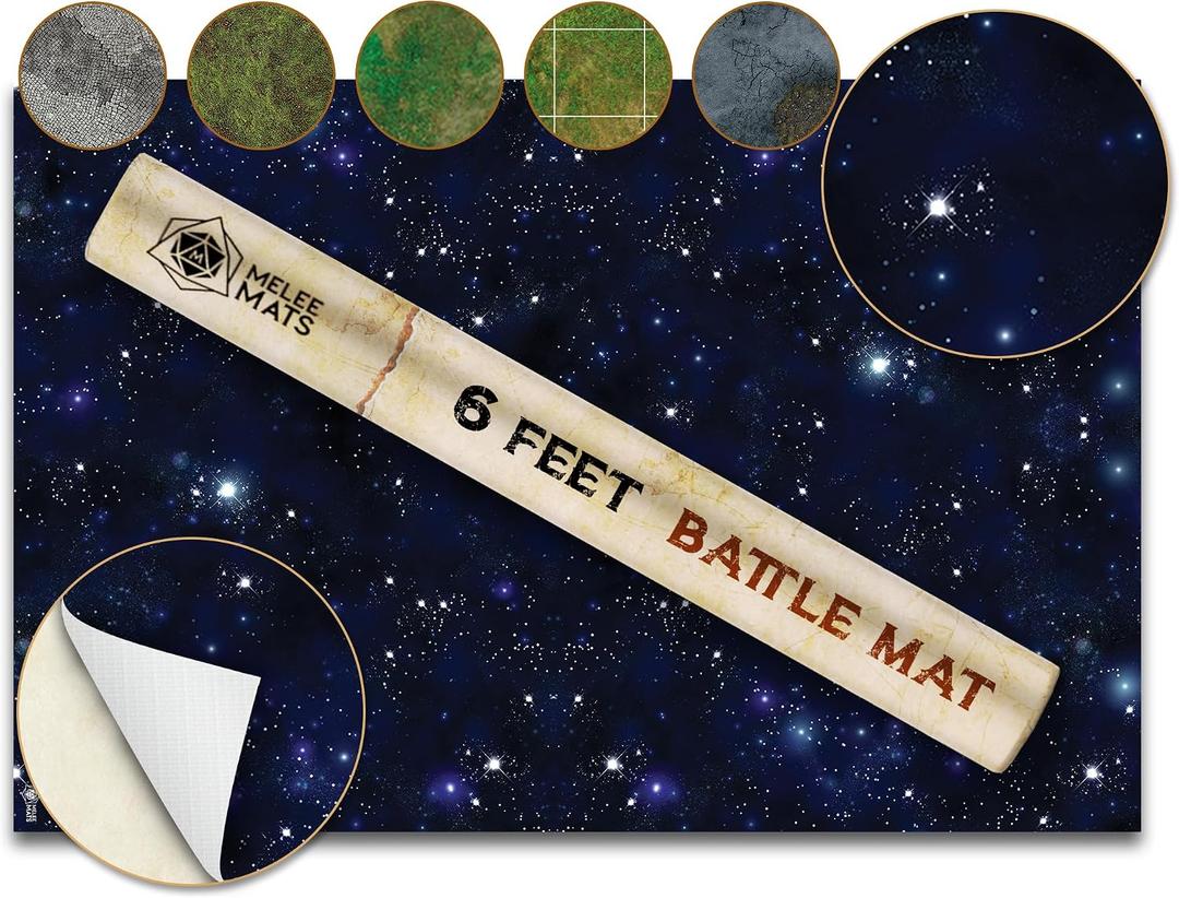Melee Mats Wargaming Battle Mat, 48"x72" - Terrain for Warhammer 40K, Dungeons and Dragons, Tabletop RPG, Miniatures & Strategy Games - Durable Vinyl Map