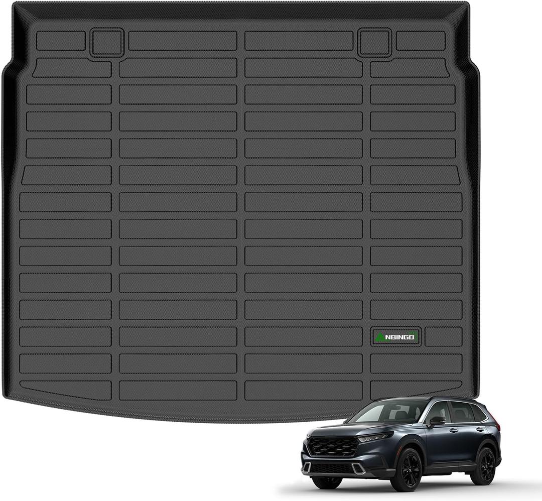 ANBINGO Cargo Liner for 2025 2026 CR-V Hybrid, 2024 CR-V, 2023 CR-V Hybrid (Cargo Tray in Highest Position) Fit CRV Hybrid Automotive Trunk Mat Accessories - Black