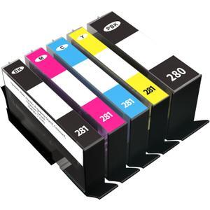YOUTOOK PGI-280XXL CLI-281XXL Ink Cartridges, Printer Work with PIXMA TS6120 TS6220 TS6320 TS8120 TS8220 TS8320 TR7520 TR8520 TR8620 TS9120 TS9520 TS9521C TS702 Printer