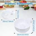 STHF Hydro Bowl 2-Pack- 3D-Printed 4-in-1 Multifunctional Fruit Washing Bowl with Snail Drain, Automatic Cleaner Spinner for Efficient Rinse & Drain, Space-Saving Kitchen Sink Storage Basket Set