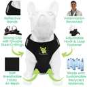 EcoBark Step in Dog Harness - Eco-Friendly Teacup Dog Harnesses for XXS, XS, and Small Dogs - Reflective and Adjustable Mini Body Halter Vest -Tiny Soft Mesh Toy Breed Harness (XXXS, Black)