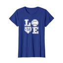Womens LOVE Baseball Softball Mom Vintage Distressed Home Plate #38 T-Shirt, L