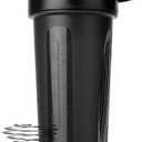 Mr. Pen- Shaker Bottles for Protein Mixes with Twist Cap, 28 oz, Black Protein Shaker Bottle with Wire Whisk Ball, Shaker Cup, Mixer Bottle