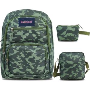 Travel Laptop Backpack for Women & Men, Water Resistant Carry On Backpack Fits 15.6 Inch Laptop, Large Side Pocket for Owala FreeSip Bottles, Personal Item Bag for Travel Work College(Green)