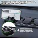 Multifunctional Car Anti-Slip Mat,Car Anti Slip Mat Phone Holder, with Temporary Parking Number, 360 Rotating Adjustable Universal Fit Anti-Slip Mat for Phones, Sunglasses and Keys Gadget