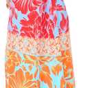 Multi Color Floral Thick Strap Maxi Dress (XL)