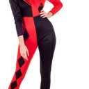 fun shack Jester Costume Women, Harlequin Costume Women, Jester Halloween Costumes for Women, Harlequin Clown Costume Women (X-Small)