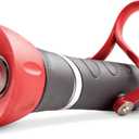 Gilmour Pro Twist Hose Nozzle, Fireman Hose Nozzle for Cleaning and Watering, Heavy Duty Garden Hose Nozzle with Adjustable Spray Pattern, Red