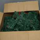 MorTime 9 FT LED Christmas Garland with Pinecones Red Berries Bows Christmas Balls Candies, Multi-Function Christmas Garland with 50 Warm White LED Lights, 180 Branch Tips