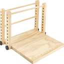 BENECREAT Wood Book Binding Stitching Frame, Adjustable Book Folding Stand for DIY Bookbinding Crafts and Supplies, 12x12 Inch