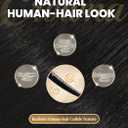 Crowna Straight Hair Bundles 18 20 22 Inches Protein Fiber Hair Bundles,Same Lifespan as Real Human Hair,Human-Like Texture,3 Bundles for Women,Natural Black Hair Bundles.