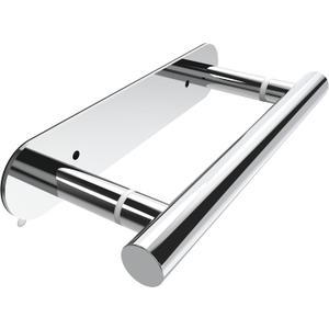 RUACQ Toilet Paper Holder, Self-Adhesive or Wall Mount, SUS304 Stainless Steel Rustproof Stick on Toilet Paper Roll Holder, No Drilling Bathroom Tissue Holder, Modern Pivoting Design (Chrome)