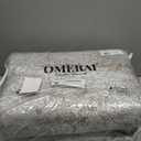 OMERAI Washable Rug 8'x10' Abstract Machine Washable Area Rugs for Living Room Ultra-Thin Non Slip Stain Resistant Modern Large Carpet for Bedroom Dining Room Office Brown Grey