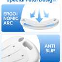 HOMLAND Shower Chair for Inside Shower, Adjustable Shower Stool with Strong Non-Slip Feet, 350 lbs Shower Seat for Inside Tub, Bench Bath Chair for Elderly and Disabled, White