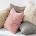 MIULEE Pack of 2 Pillow Covers Soft Soild Decorative Square Throw Pillow Covers Set Cushion Cases Pillowcases for Sofa Bedroom Car 12 x 12 Inch 30 x 30 Cm Pink