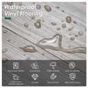 VallisCo Peel and Stick Vinyl Flooring 36 Pack 54 Sq.Ft, Waterproof Vinyl Flooring Peel and Stick for Office, Living Room, Bathroom, Kitchen - Unique Design, Easy to Install Floor (Dark)