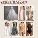 Epock Convertible Silicone Sticky Bra - Dual Wear Adhesive Bra for Lift & Push Up Effect, Invisible Strapless Nipple Covers (L)