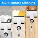 Wet Dry Vacuum Cleaner Cordless, 23KPa Vacuum Mop for Hard Floors, Up to 45 Min Runtime, 180° Lay-Flat Design with Hot Water Self-Cleaning & 185°F Hot Air Drying, Anti-Tangle Brush for Pet Hair