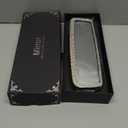 Osilly Bling Car Rearview Mirror, Decorations Rear View Mirror with Crystal Rhinestones & Diamonds, Car Interior Trim Accessories, Clip-on & HD Glass, Sparkly Gift for Mother Women Girls (Silver)