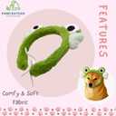 Pet Costume Headbands, 3-Pack Set, Frog Bunny Red Design, Dog Cat Accessories, for Funny Photo, Cute Daily wear, Party Must-Have Items