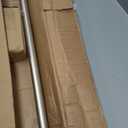 Amazon Basics Easy Install Shower Curtain Tension Rod, Adjustable Length, 42-73 inches, Nickel